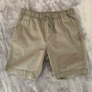 ASOS DESIGN slim chino shorts in dark khaki